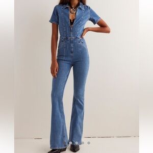 Free People We the Free Jayde Flare Jumpsuit - XS/Short
